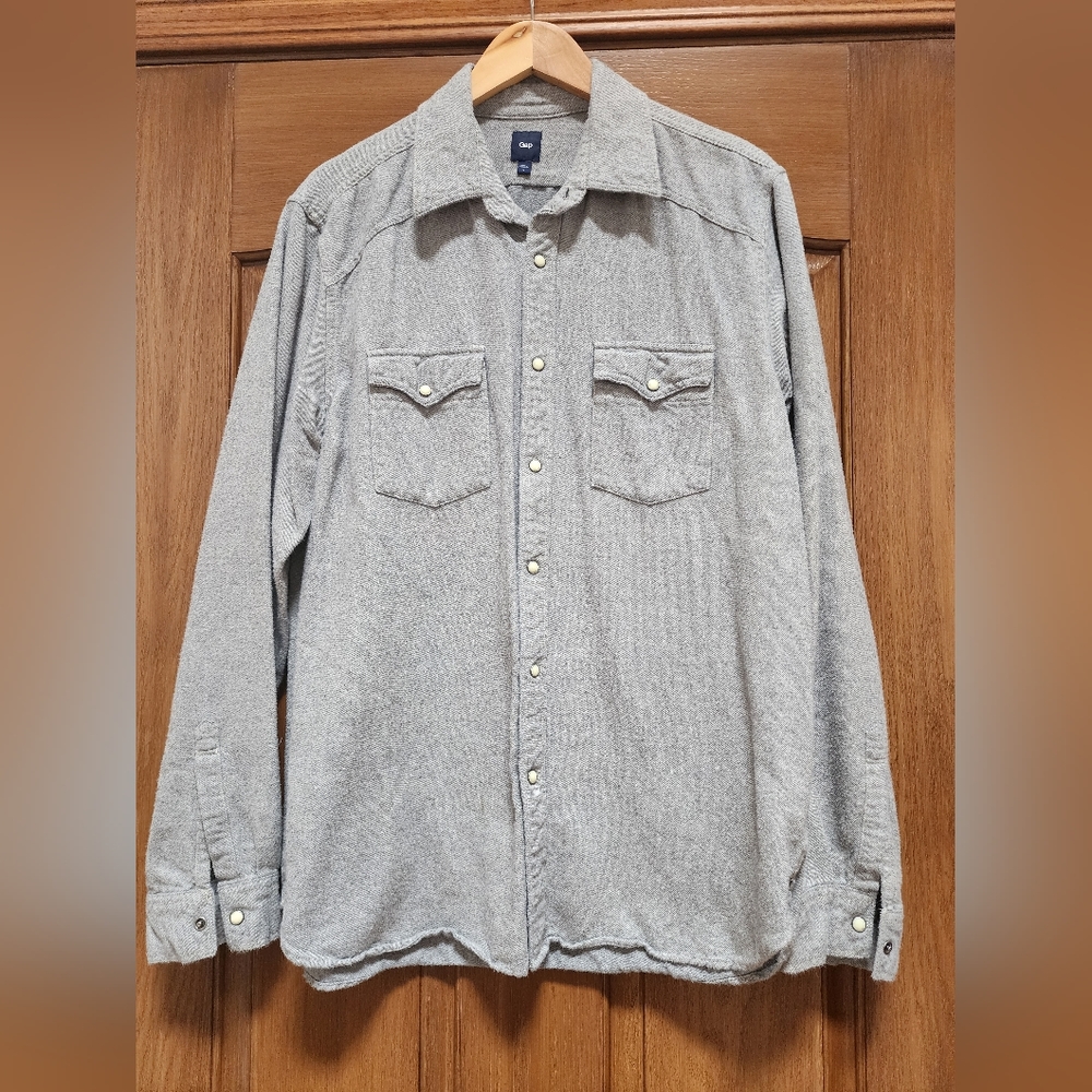 Mens Gap Dress Shirt Sz L